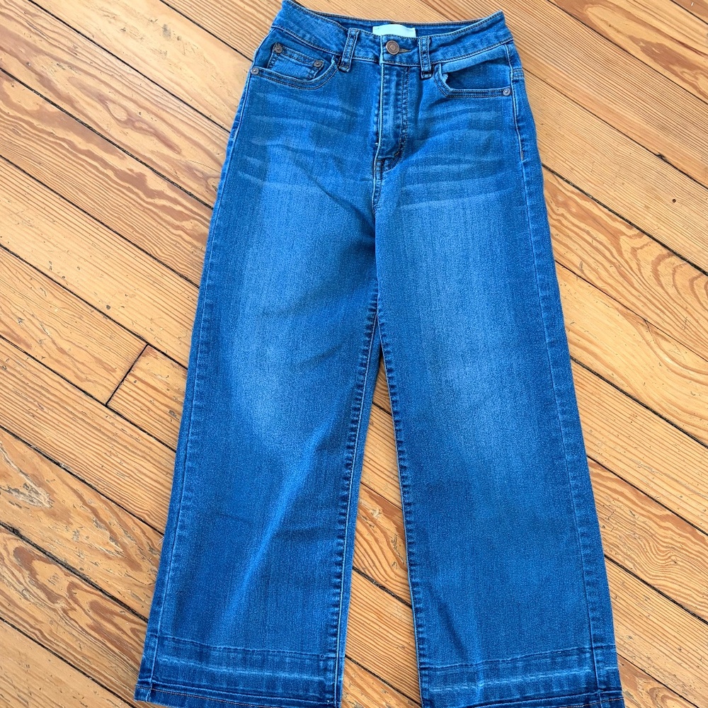 Habitual Girl Wide Leg Flare Jeans | Size 12 | Medium Wash